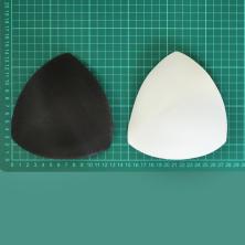 Чашечки треугольник с PUSH-UP арт.A-438 р.90  белый/черный