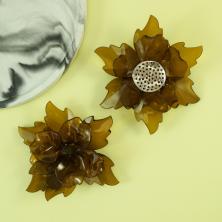 Розочка акрил 90мм арт.A-2 хаки