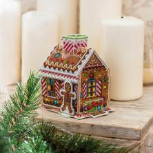 Набор для вышивания мулине и бисером PANNA арт.IG/ИГ-1575 "Пряничный домик" 10*12*12см