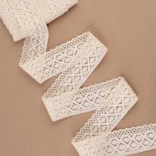 Кружево лен 50мм арт.9270969 бежевый