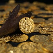 Монетки 15мм арт.7953 золото