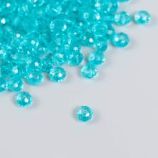 Бусины акрил граненые   6*4мм арт.5131769 морская волна (20гр) (220±5шт)