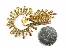 Застежка шубная со стразами арт.ФУ-2321