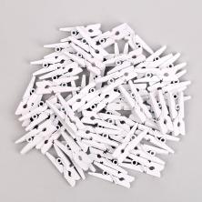 Прищепки 25*3мм арт.7599923 белый (10шт)