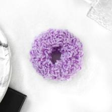 Резинка для волос 7см арт.SF-7040 сиреневый (светится в темноте)