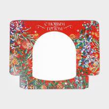 Коробка с окошком 20*20*5см "С Новым Годом" арт.9115861/9115863 ассорти