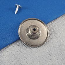 Пуговица джинсовая со стразами 35мм арт.ФУ-0215 