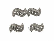 Застежка 75*25мм со стразами арт.JRTB-1162