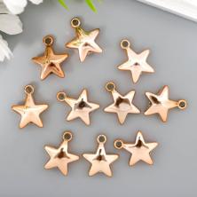 Подвеска акрил "Звезда" 19*23мм арт.7812461 золото