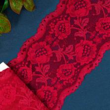 Кружево стрейч 150мм арт.128 малиновый