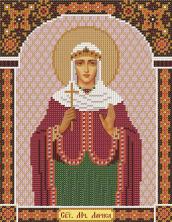 "Нова Слобода" арт.С-9128 "Св.Мч.Лариса" Набор для вышивания бисером 18*23см