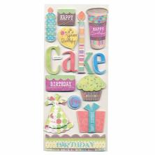 Наклейки 3D "Именинник 04" 22*10см арт.ASX