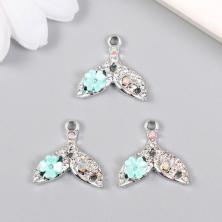 Подвеска "Хвост русалки" 20*20мм арт.9418741 серебро