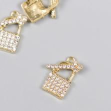 Подвеска "Замочек с ключиком" 19*15мм арт. 9418761 золото