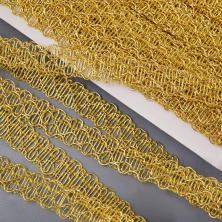 Тесьма металлизированная 14мм арт.8-1453 золото