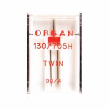Иглы ORGAN  №90/4 двойные (1игла)
