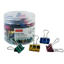 Зажим для бумаги 19мм арт.BC_067772 ассорти металлик (40шт)