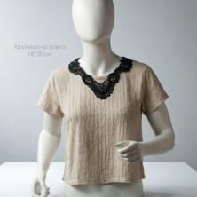 Вставка кружевная 180*200мм арт.1727 черный