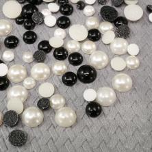 Полубусины термо ассорти 24гр (4мм,5мм,6мм,8мм)