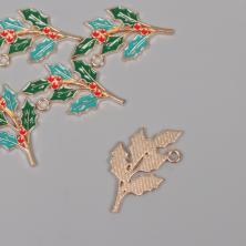 Подвеска "Ветка рябины" 35*27мм арт.10715344