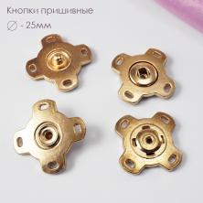 Кнопки пришивные металл 25мм арт.ФУ-9015 золото