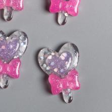"Леденец-сердечко " 18*25мм арт.7521383