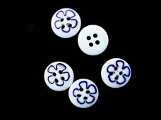 Пуговица "Цветок" 12мм 20" арт.AY 9921
