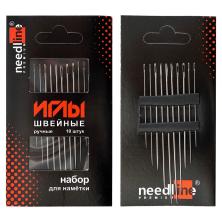 Иглы для наметки никелированные арт.ИЗ-200930 ассорти (10игл)