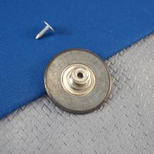 Пуговица джинсовая 30мм со стразами арт.ФУ-0216 медь