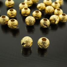 Бусины металл   4мм арт.АС022 золото (25шт)