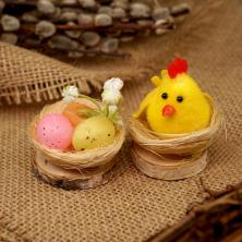 Набор "Цыпленок+яйцо" 5*5,5см/5*2,5см арт.350-690 №1 (2шт)