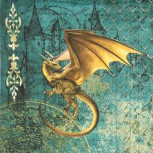 Декупажная карта "Дракон" 30*21см арт.9841710 ассорти