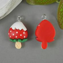 Подвеска акрил "Мороженое" 20*30мм арт.9236099/1 ассорти