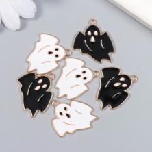 Подвеска "Приведение" 23*26мм арт.9236015 золото/ассорти