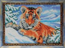 Набор для вышивания бисером "Кроше" "Полосатый малыш" 27*19см арт. В-266