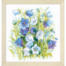 1790 "Карпатские колокольчики" Набор для вышивания мулине "Риолис" 30*30см
