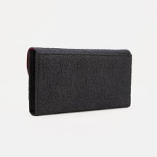 Кошелек иск.кожа на клапане 2 отдела 19*9см арт.7430162 черный