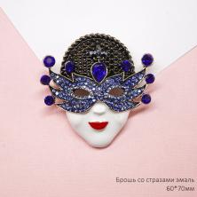 Брошь со стразами 