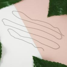 Цепь литая для создания бижутерии 1,5мм арт.УТ100012316 серебро (1м)