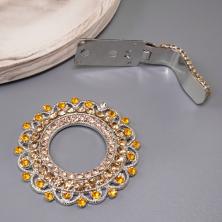 Застежка шубная со стразами арт.ФУ-2342