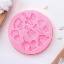 Молд силикон "Для новорожденного" 7,5*7,5*1,1см арт.1057090