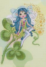 PANNA арт.VK/ВК-1666 "Фея на клевере" Набор для вышивания мулине 22*29см