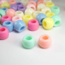 Бусины акрил 6*8мм арт.0025 ассорти (50гр)