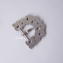 Пряжка "Micron" 30*35/15мм со стразами арт.GB-1581 04-никель