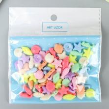 Бусины акрил "Морское ассорти" арт.4438017 (78шт)