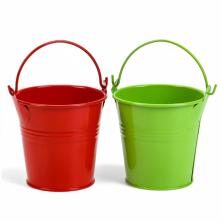 Кашпо Ведро металл 7*7,5*7см арт.5274381 микс