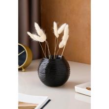Ваза керамика 11*6*5см "Шарик" арт.4290541 черный