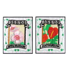 Термоаппликация "Семена цветов" 65*80мм арт.AF-13T71 ассорти