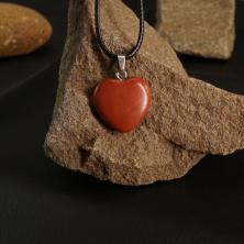 Кулон "Сердце" 20*27мм с камнем авантюрин арт.ИВ-282