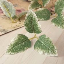 Листья из шёлка 8см арт.ИВ-885 зеленый